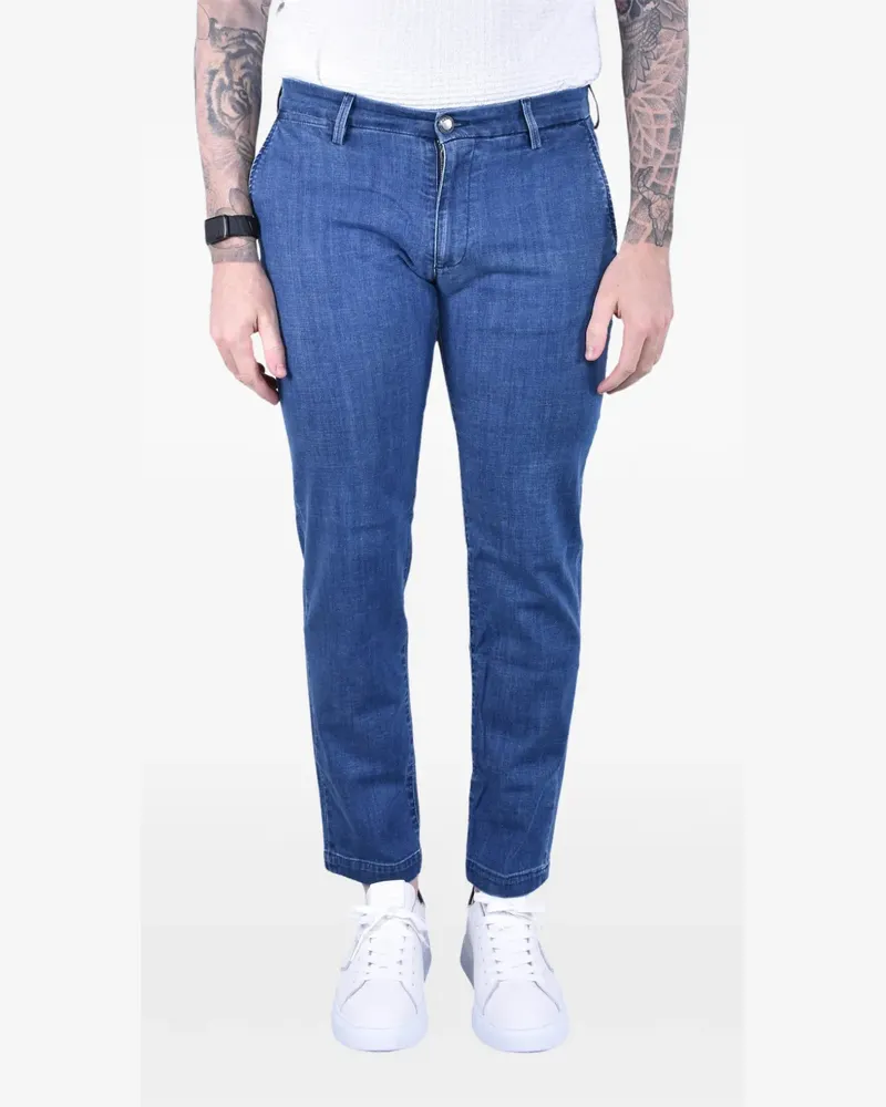 Re-HasH Mucha Slim-Fit-Jeans - Blau Blau