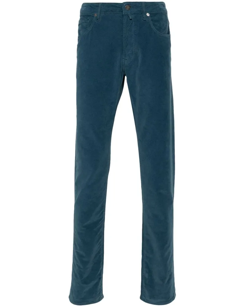 Incotex Tapered-Bein - Blau Blau