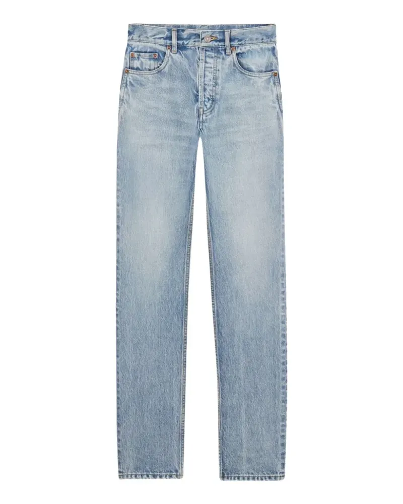 Saint Laurent Jeans mit hohem Bund - Blau Blau
