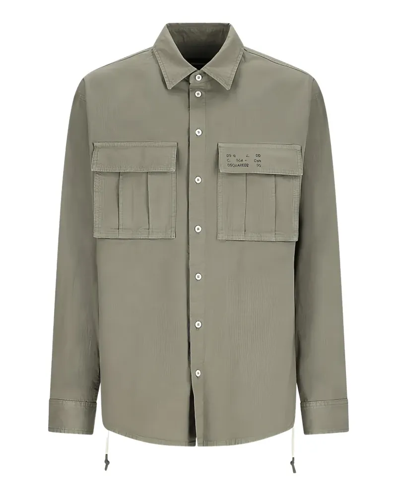 Dsquared2 ripstop-cotton shirt - Grün Grün