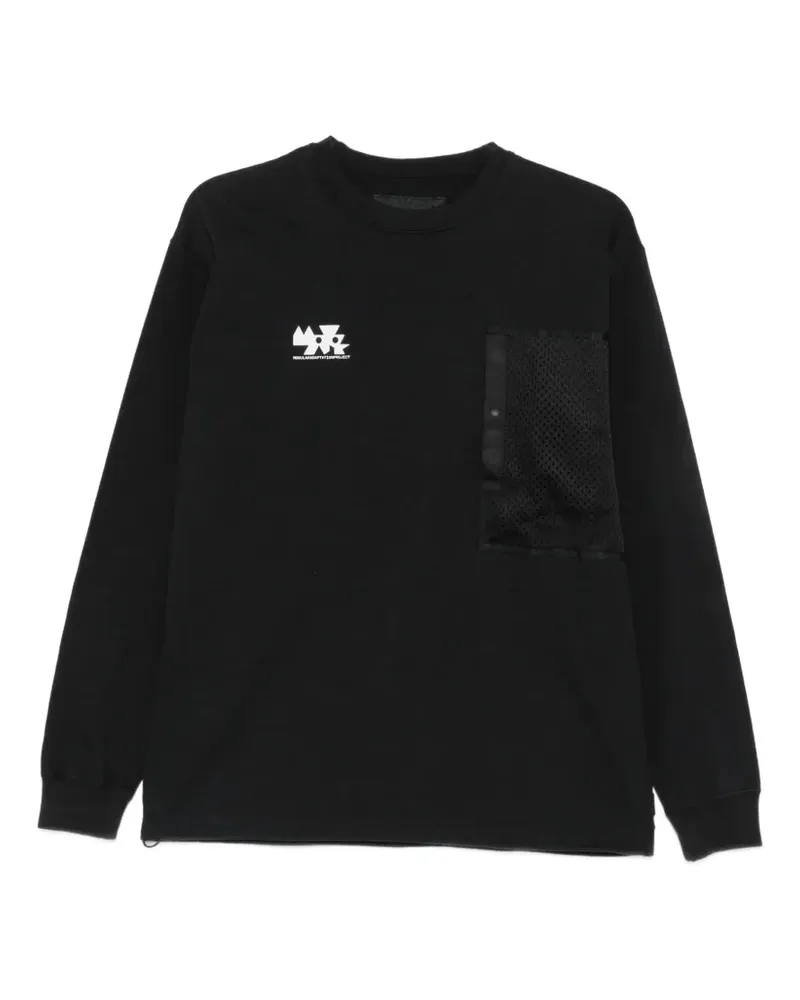 Neighborhood Sweatshirt mit Logo-Print - Schwarz Schwarz
