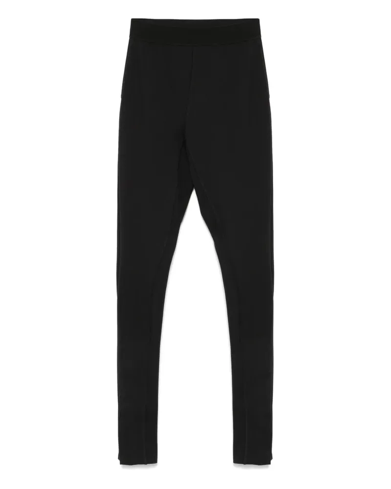 WARDROBE.NYC Leggings mit hohem Bund - Schwarz Schwarz
