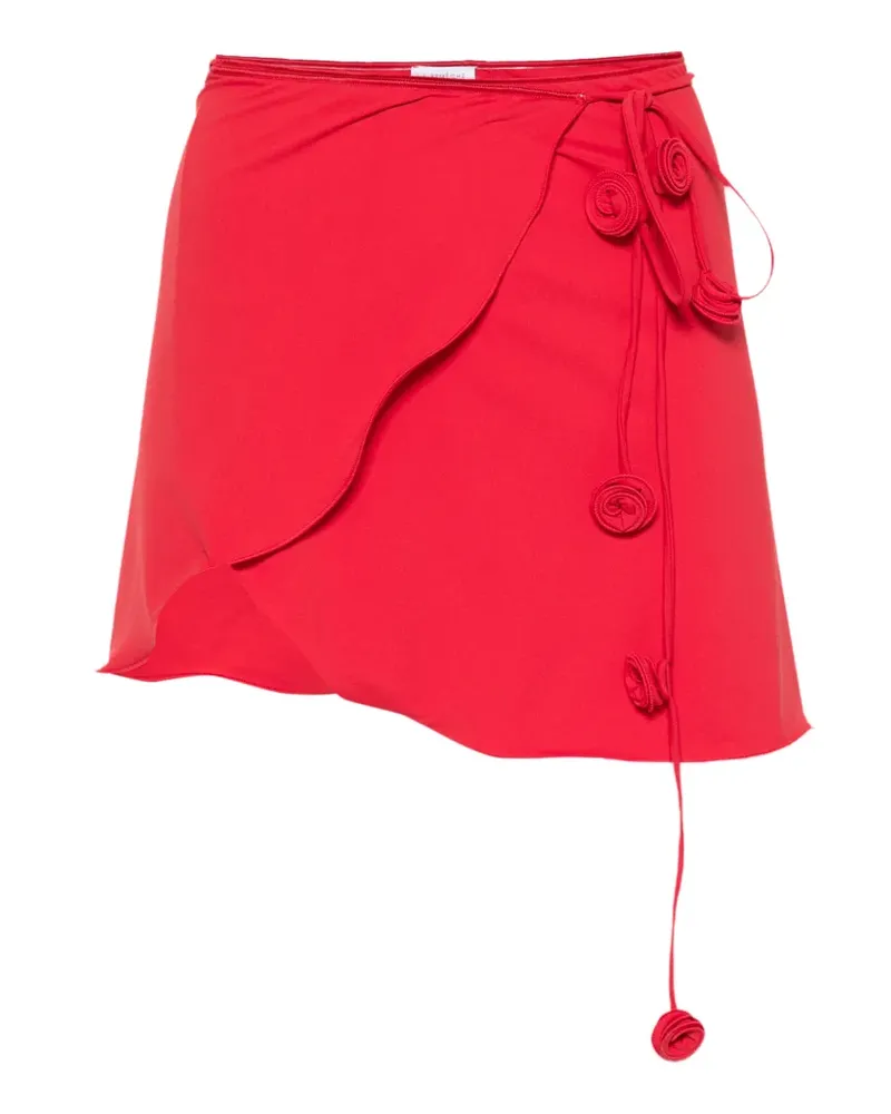 La Reveche floral-appliqué pareo - Rot Rot