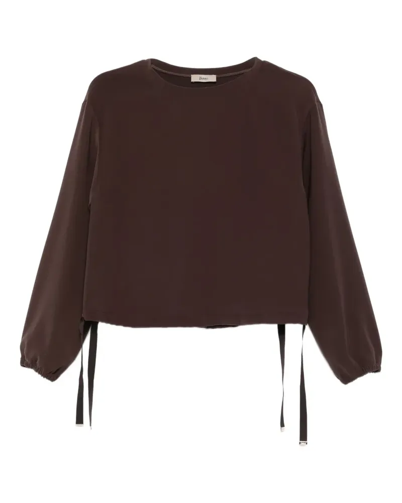 Herno drawstring-hem sweatshirt - Braun Braun