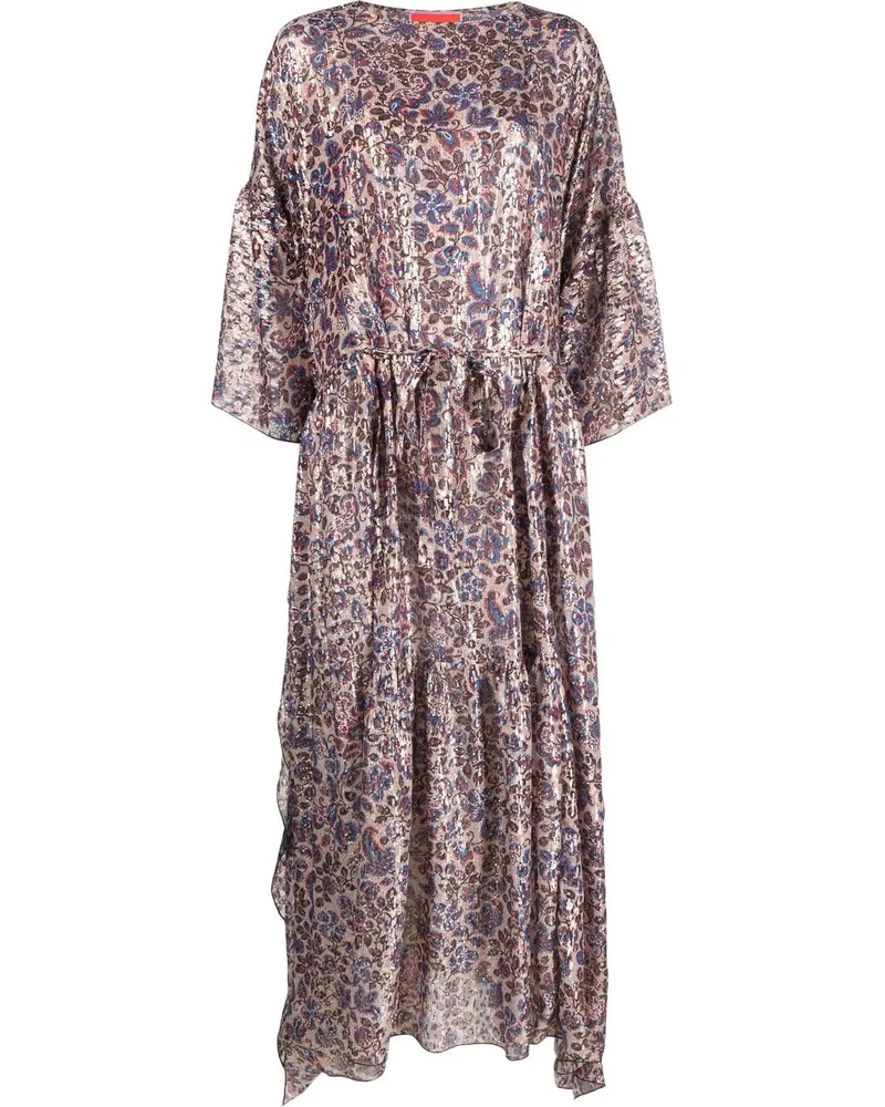 La DoubleJ Cascata Jacquard-Kaftankleid - Nude Nude