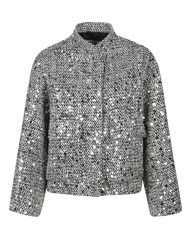 Ermanno Scervino sequin-embellished tweed jacket - Grau Grau