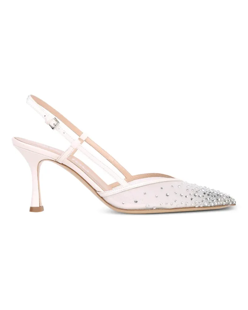 NINALILOU Amy Pumps aus Mesh mit Verzierungen - Nude Nude