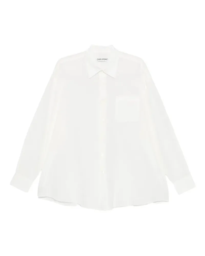 Our Legacy Borrowed Hemd - Weiß Weiß