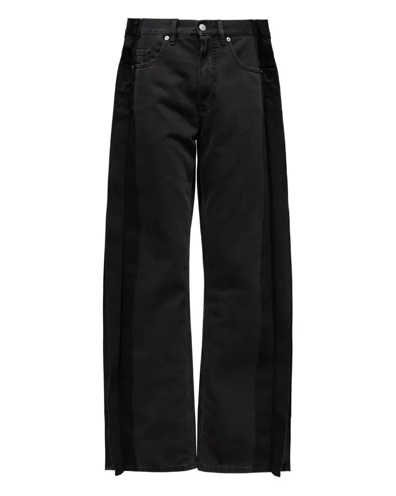 Maison Margiela Hose mit Schlitz - Schwarz Schwarz