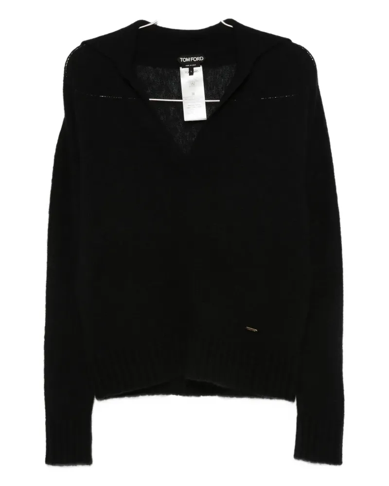 Tom Ford V-Ausschnitt-Pullover aus Kaschmir-Seidengemisch - Schwarz Schwarz