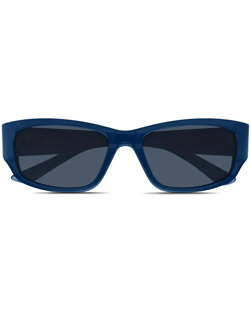 Balenciaga Sonnenbrille mit eckigem Gestell - Blau Blau