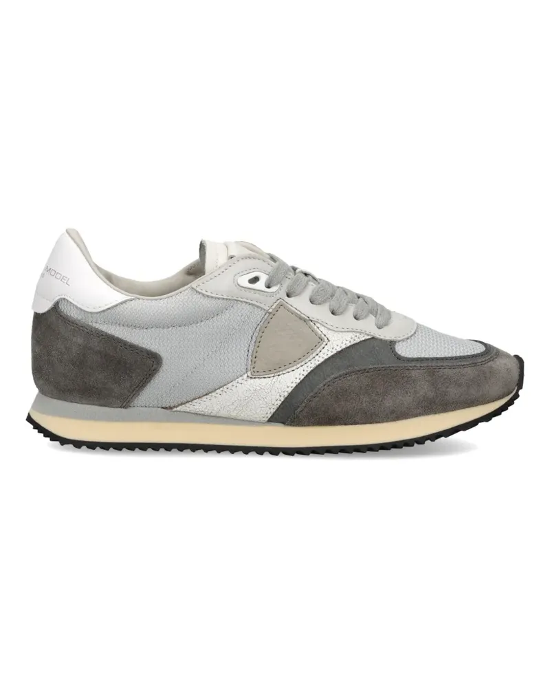 Philippe Model Blville Sneakers mit Einsätzen - Grau Grau