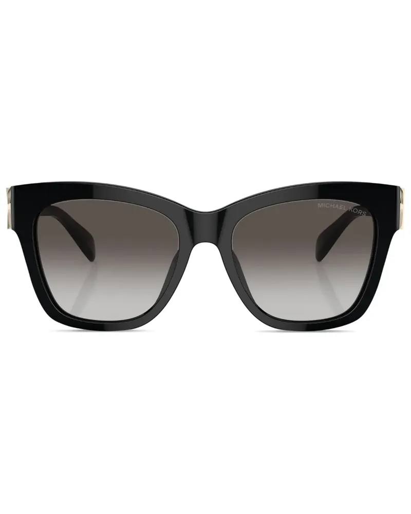Michael Kors Sonnenbrille mit Logo-Schild - Schwarz Schwarz