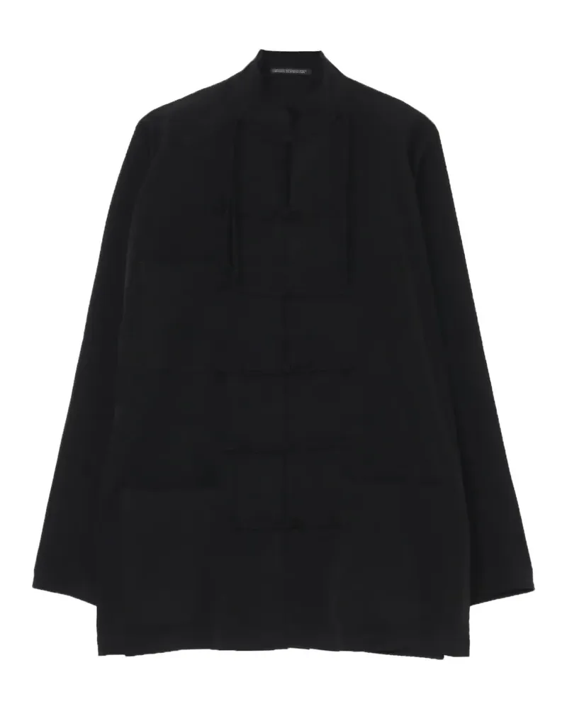 Yohji Yamamoto knot button jacket - Schwarz Schwarz