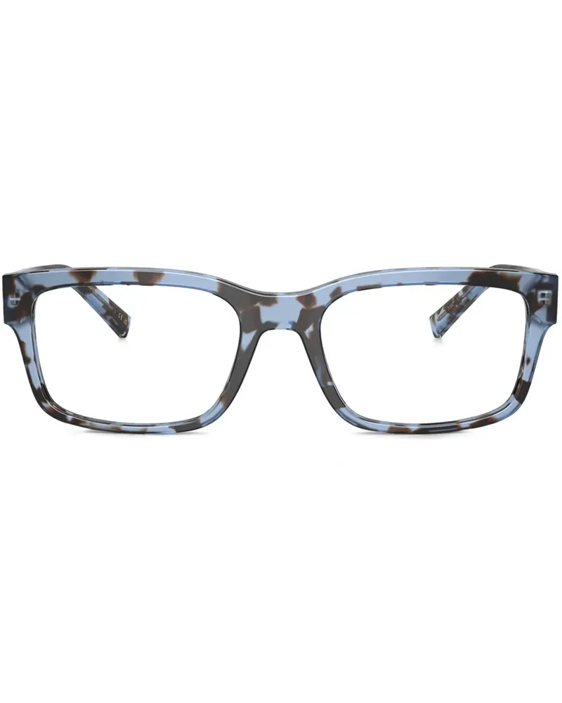 Dolce & Gabbana Eckige Brille in Schildpattoptik - Blau Blau