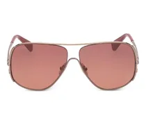 Getönte Pilotenbrille - Gold