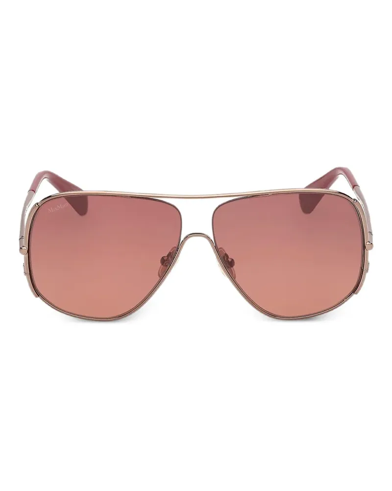 Max Mara Getönte Pilotenbrille - Gold Gold