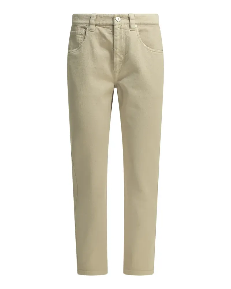 Brunello Cucinelli Gerade Five-Pocket-Jeans - Nude Nude