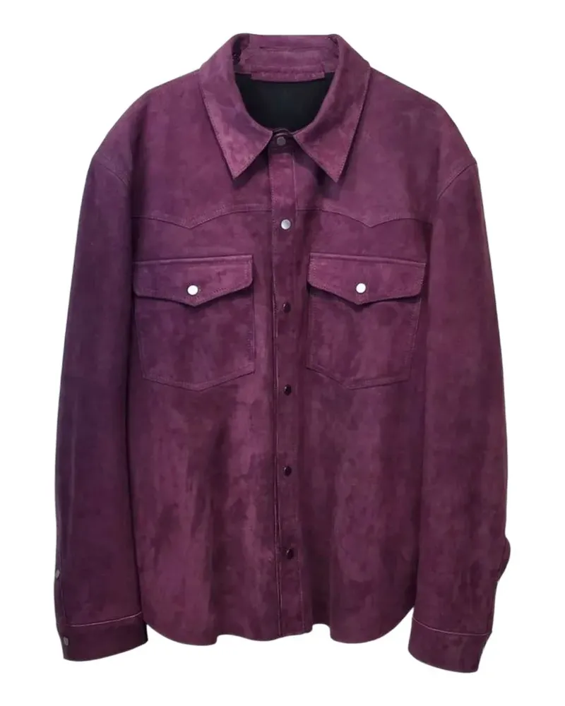 Salvatore Santoro Wildlederjacke im Western-Look - Violett Violett