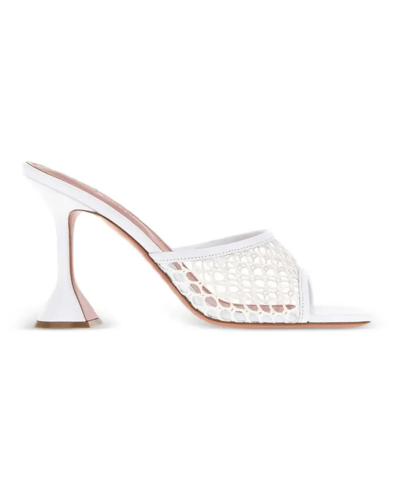Amina Muaddi Lupita heeled mules - Weiß Weiß