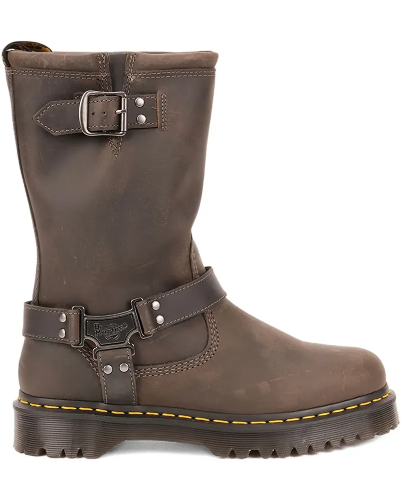 Dr.Martens Bikerstiefel mit Schnalle - Grau Grau