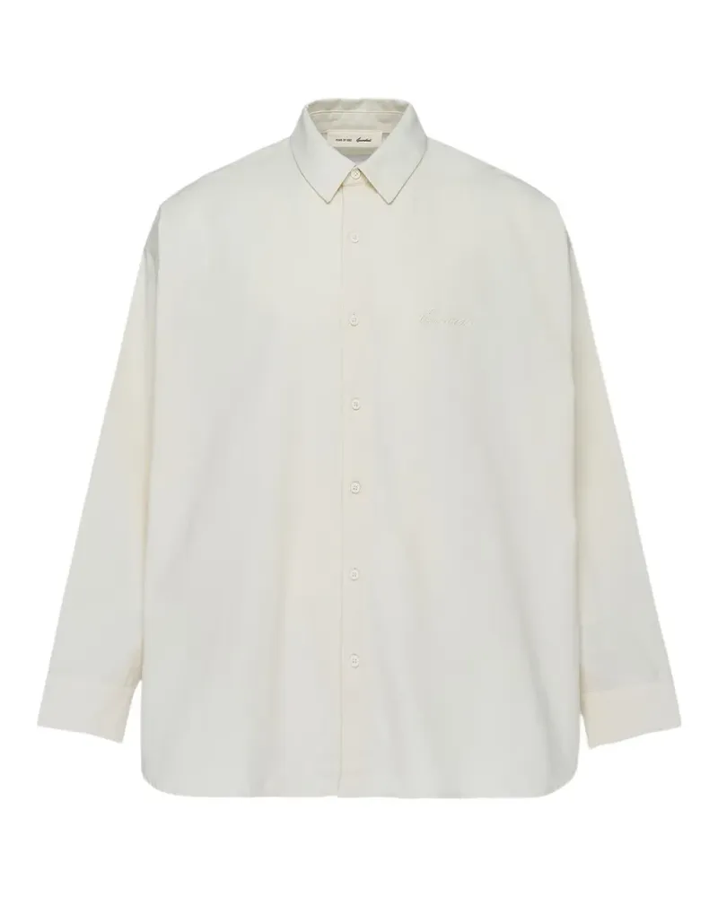 Fear of God logo-embroidered shirt - Nude Nude