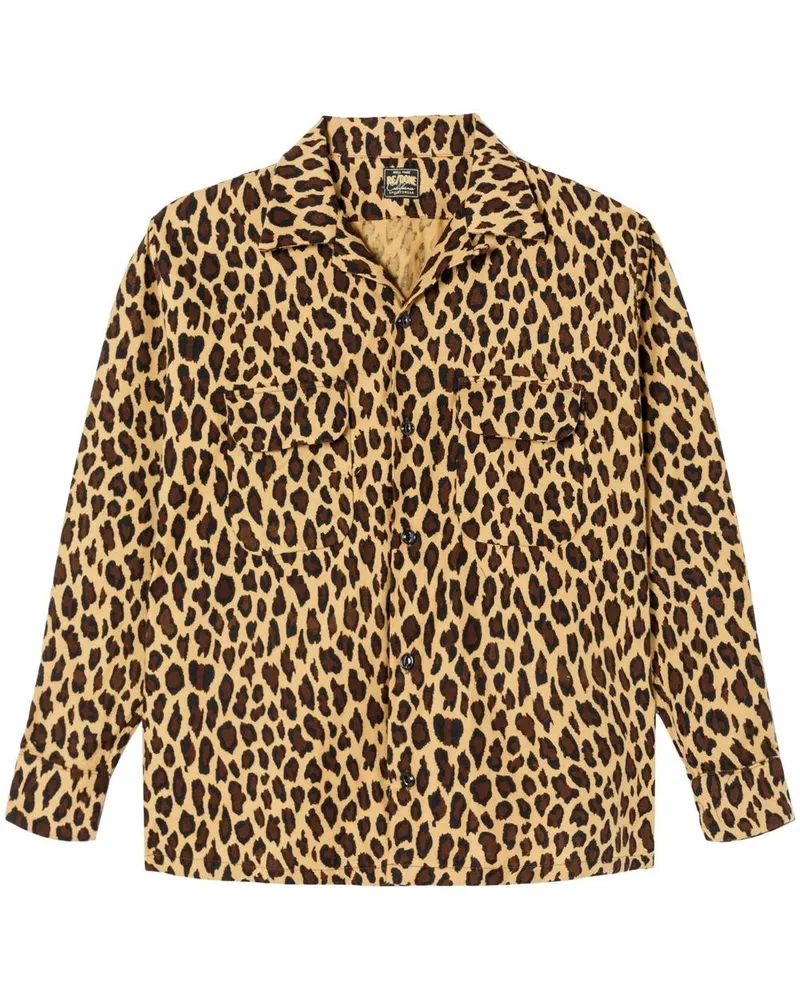 RE/DONE Hemd mit Leoparden-Print - Gelb Gelb