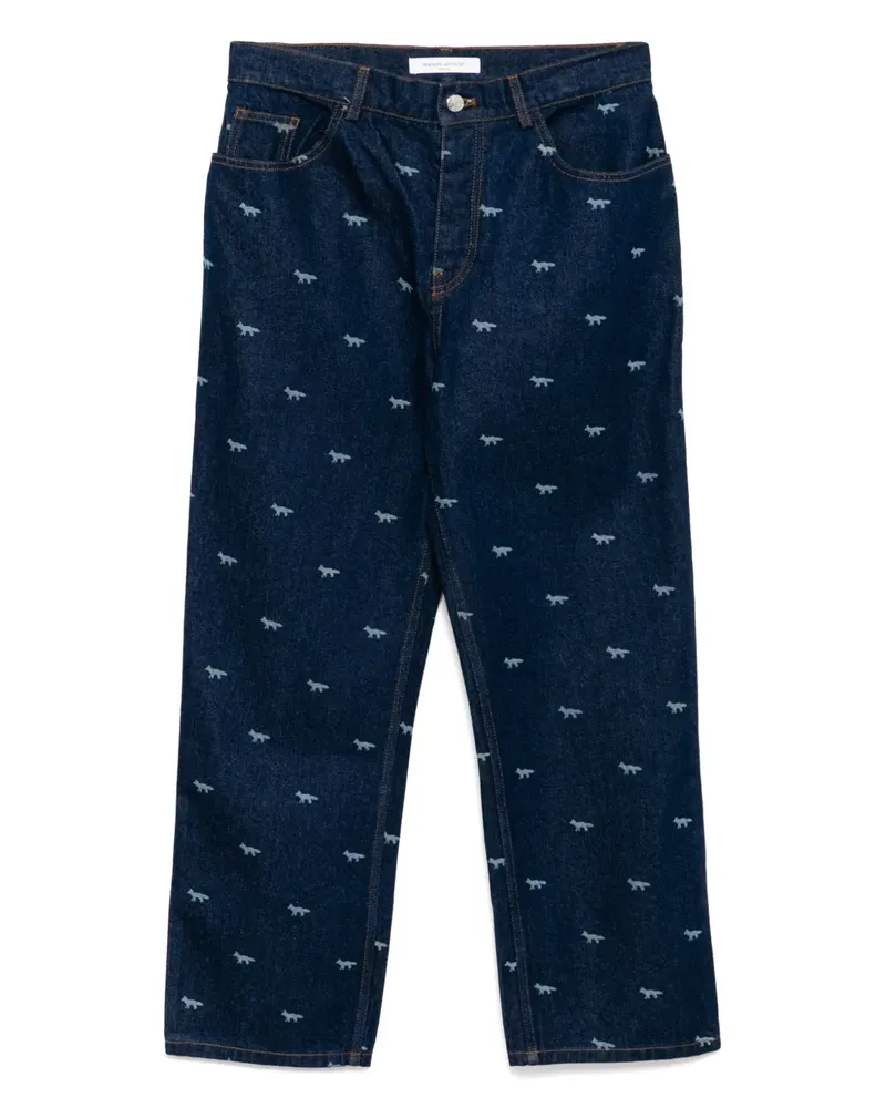 Kitsuné Jeans mit lockerem Schnitt - Blau Blau
