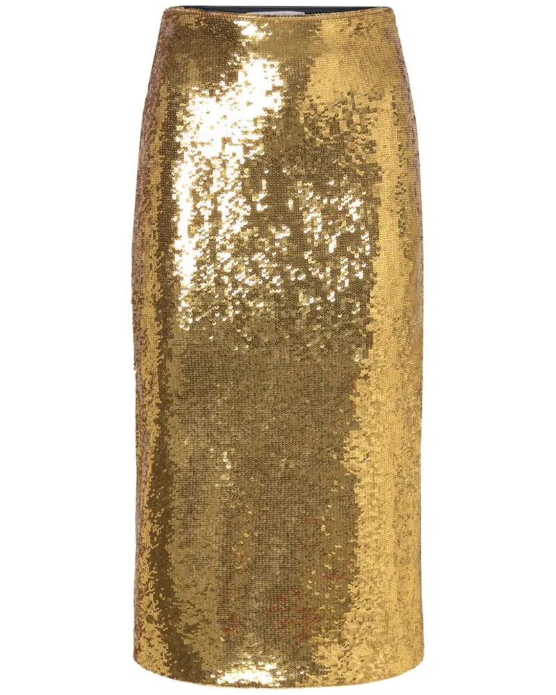 Ermanno Scervino Midirock mit Pailletten - Gold Gold