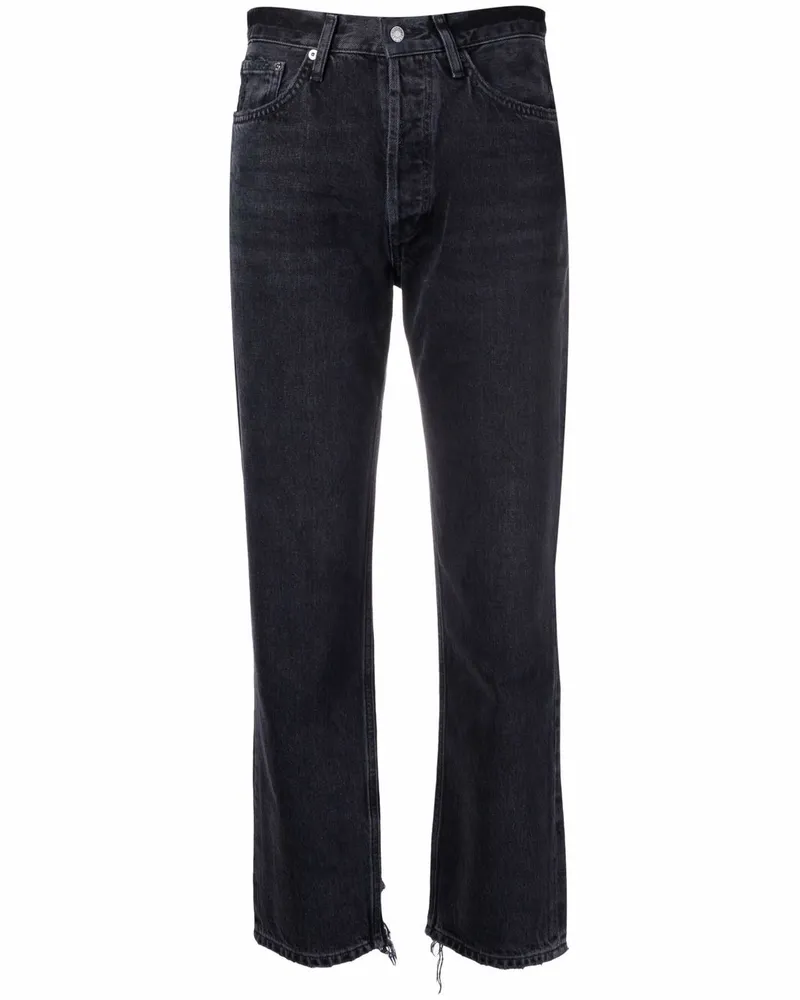AGOLDE Lana Cropped-Jeans - Schwarz Schwarz