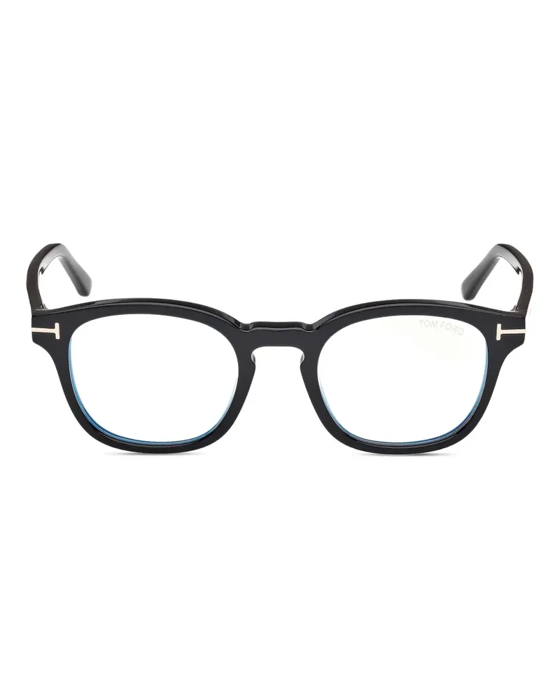 Tom Ford Brille mit getönten Clip-On-Gläsern - Schwarz Schwarz