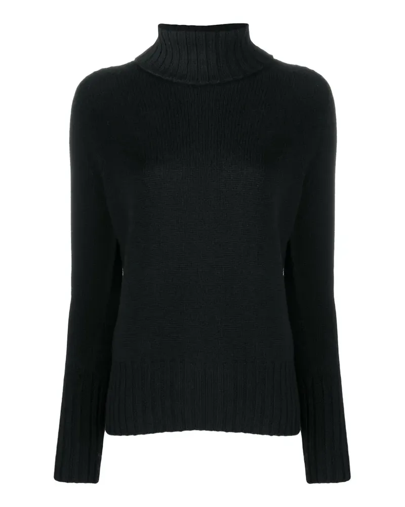 Drumohr  roll-neck ribbed-trim sweater - Schwarz Schwarz