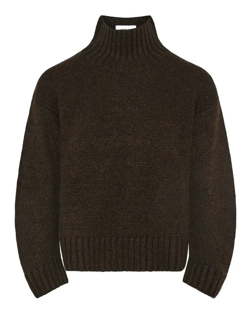 Yves Salomon Kaschmirpullover mit Stehkragen - Braun Braun