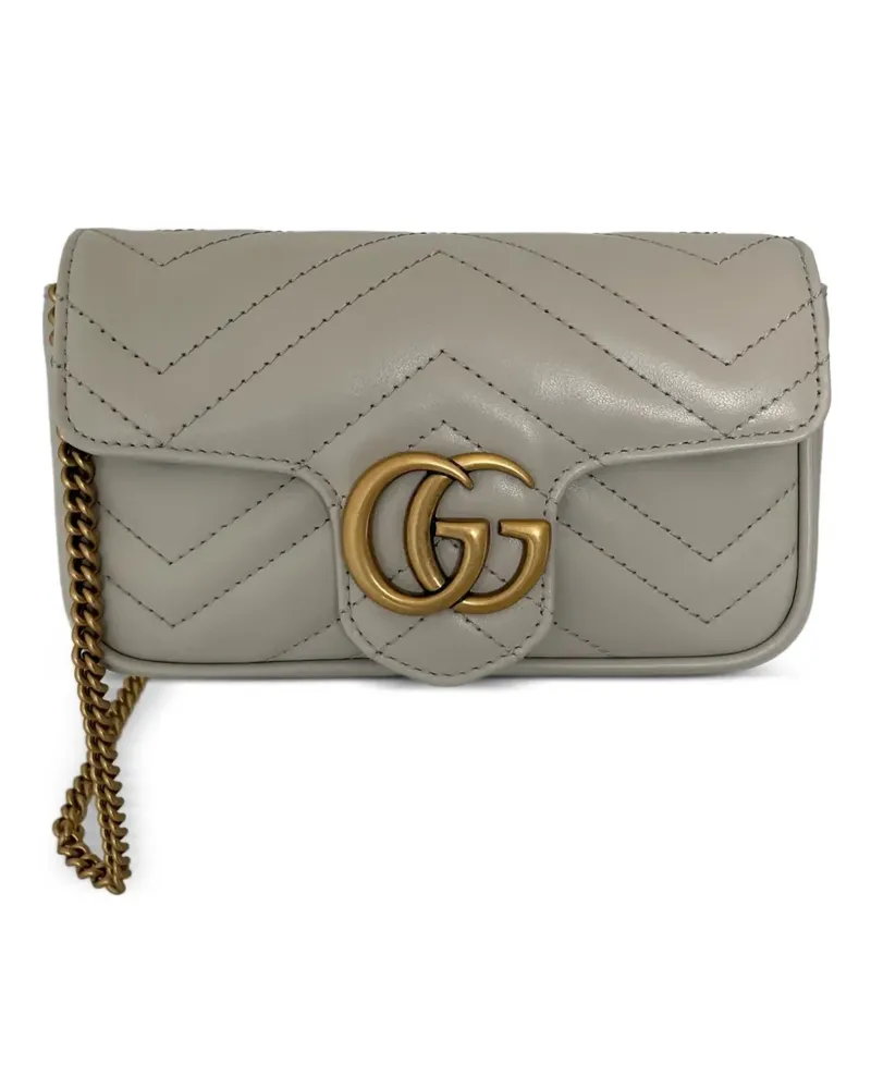 Gucci GG Marmont Schultertasche - Grau Grau