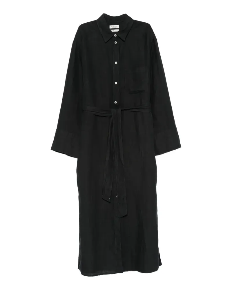 Marc O'Polo belted midi dress - Schwarz Schwarz