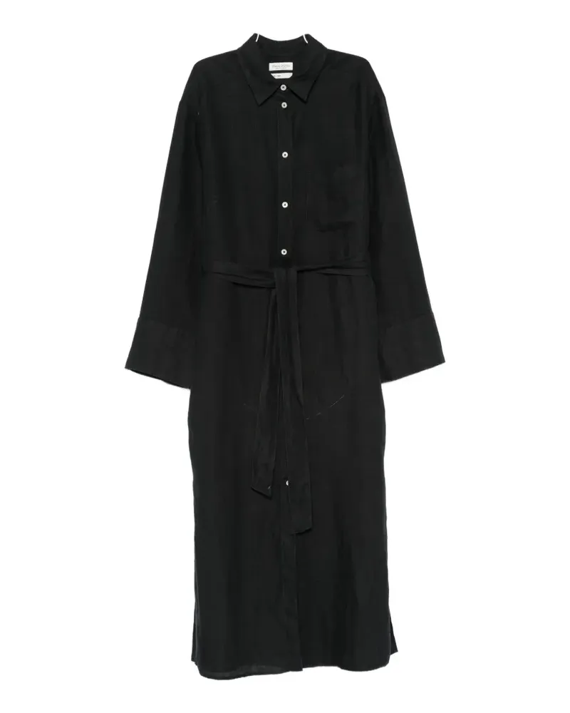 Marc O'Polo belted midi dress - Schwarz Schwarz