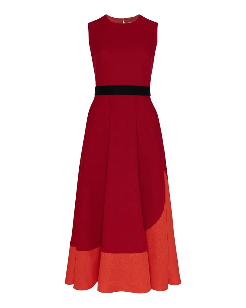 Roksanda Ilincic Mire Midikleid mit Schleifen - Rot Rot