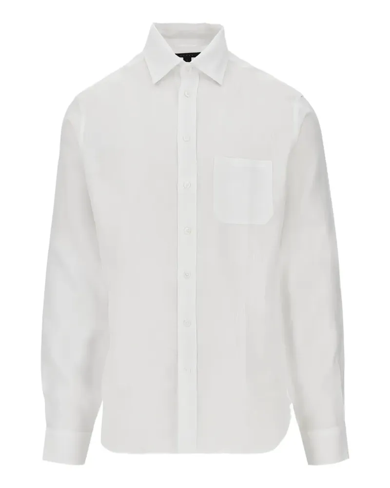 SEASE Classic BD linen chest-pocket shirt - Weiß Weiß