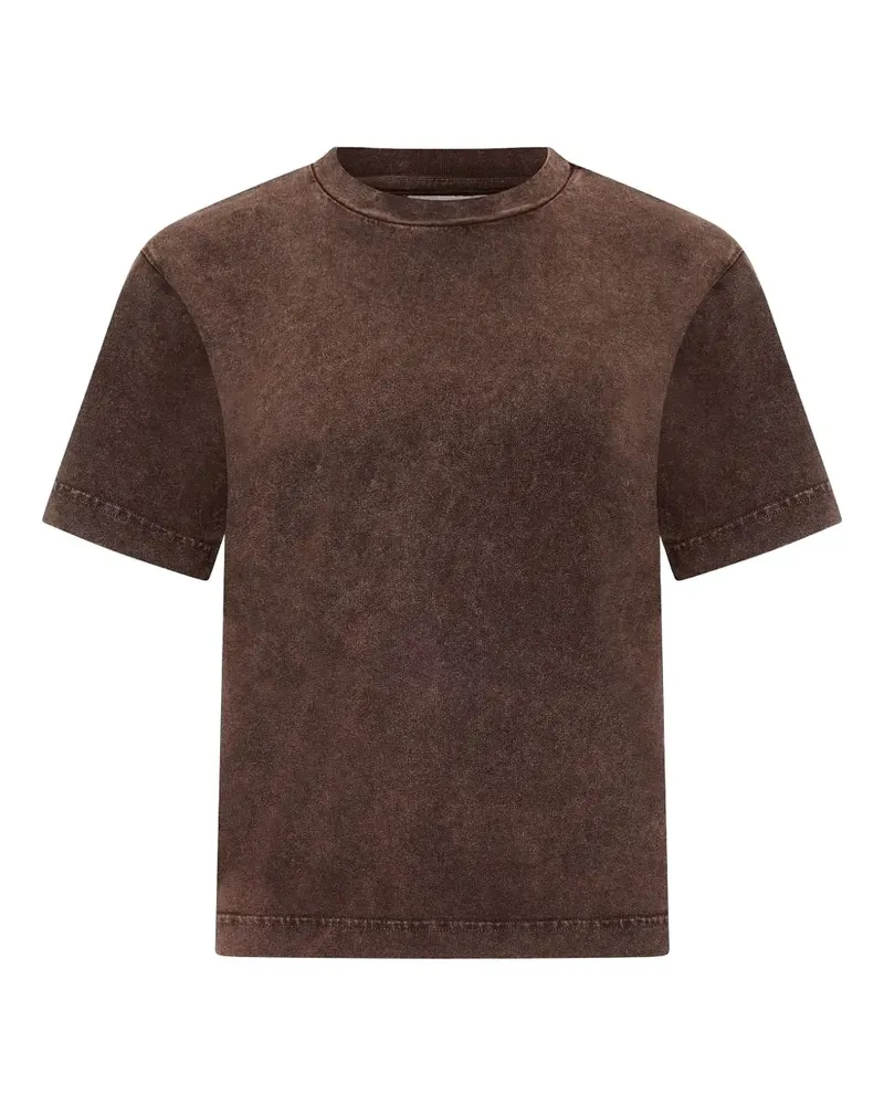 Haikure Nat T-Shirt mit Marmor-Effekt - Braun Braun