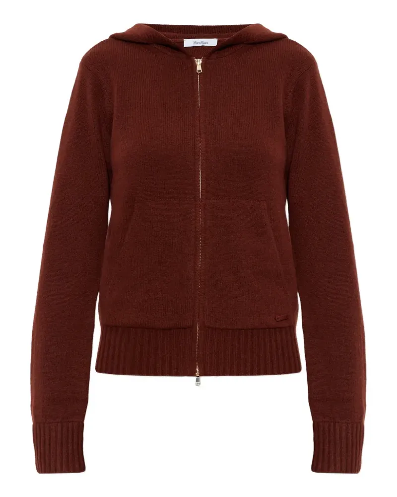 Max Mara Primo Cardigan mit Reißverschluss - Braun Braun