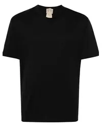 Ten c T-Shirt mit Logo-Patch Schwarz