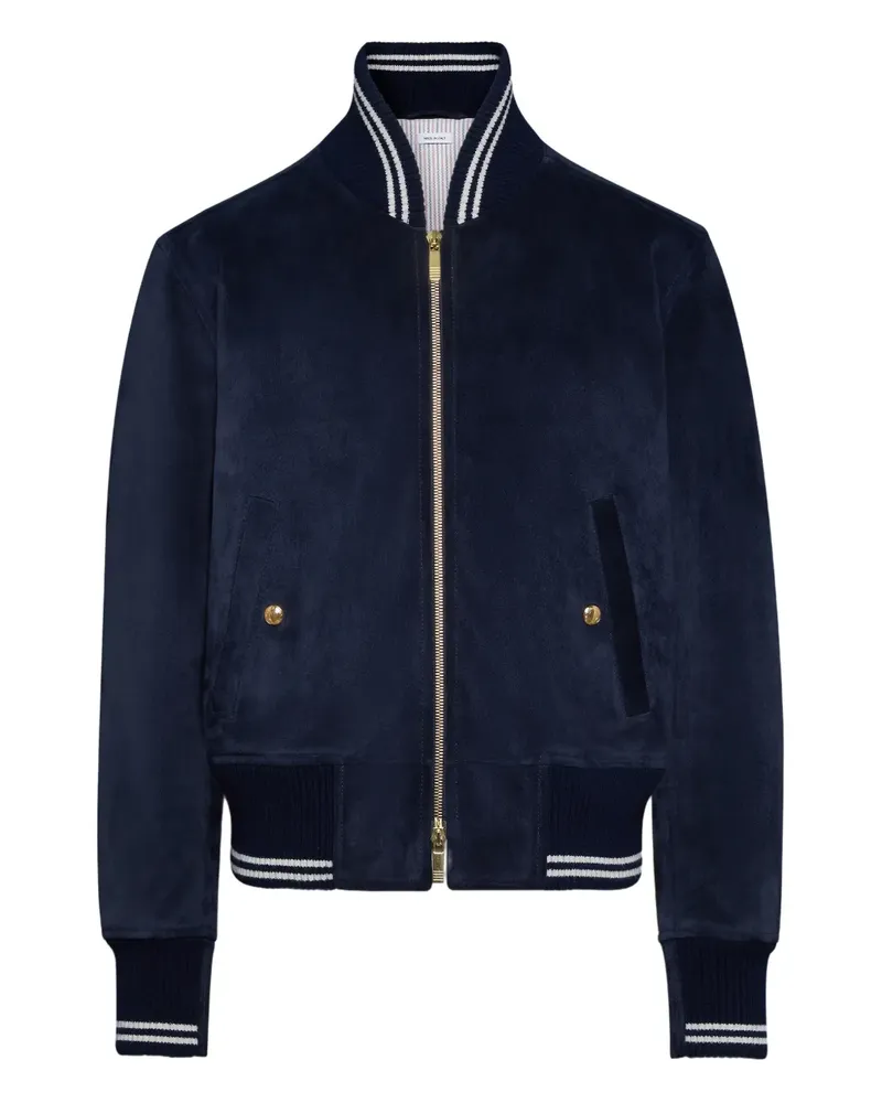 Thom Browne Jacke aus Wildleder - Blau Blau