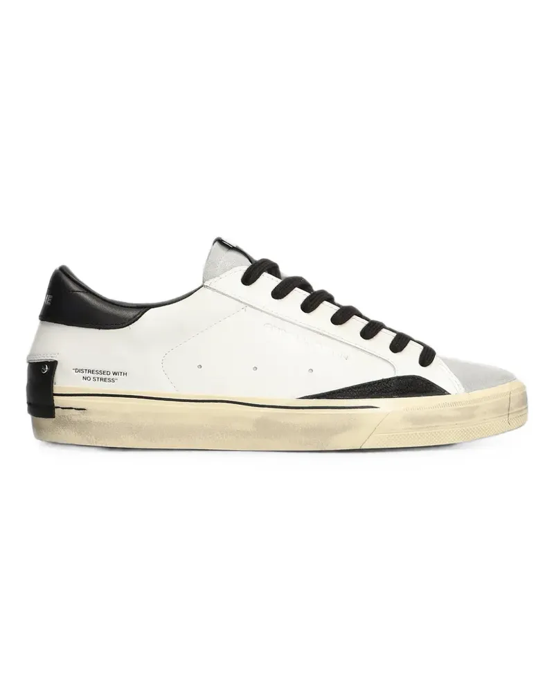 Crime Sneakers im Used-Look - Weiß Weiß