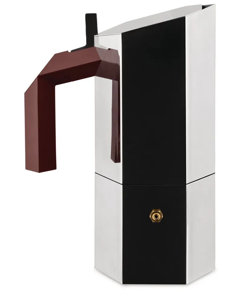 Alessi Menhir Espressokocher (3tz) - Silber Silber
