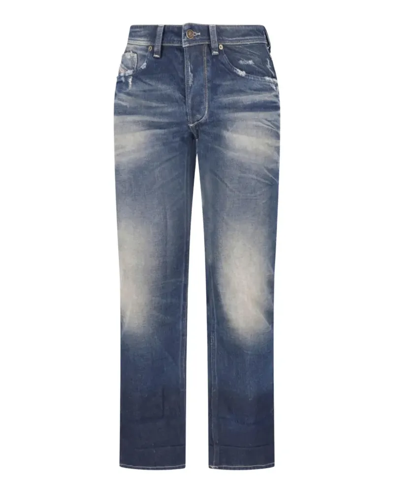 Diesel Ausgeblichene Jeans im Distressed-Look - Blau Blau