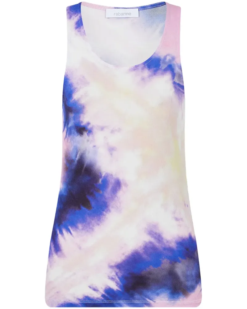 Paco Rabanne Tanktop mit Batikmuster - Violett Violett