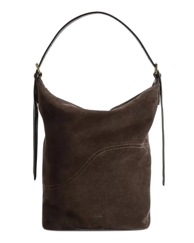 ATP Atelier Tolve suede shoulder bag - Braun Braun