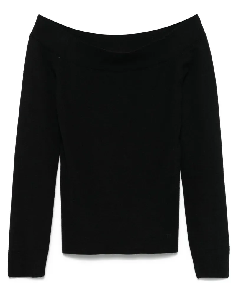 Tom Ford Schulterfreier Pullover - Schwarz Schwarz