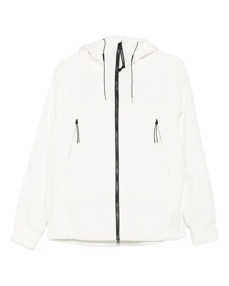 C.P. Company Goggle-detail hooded jacket - Weiß Weiß