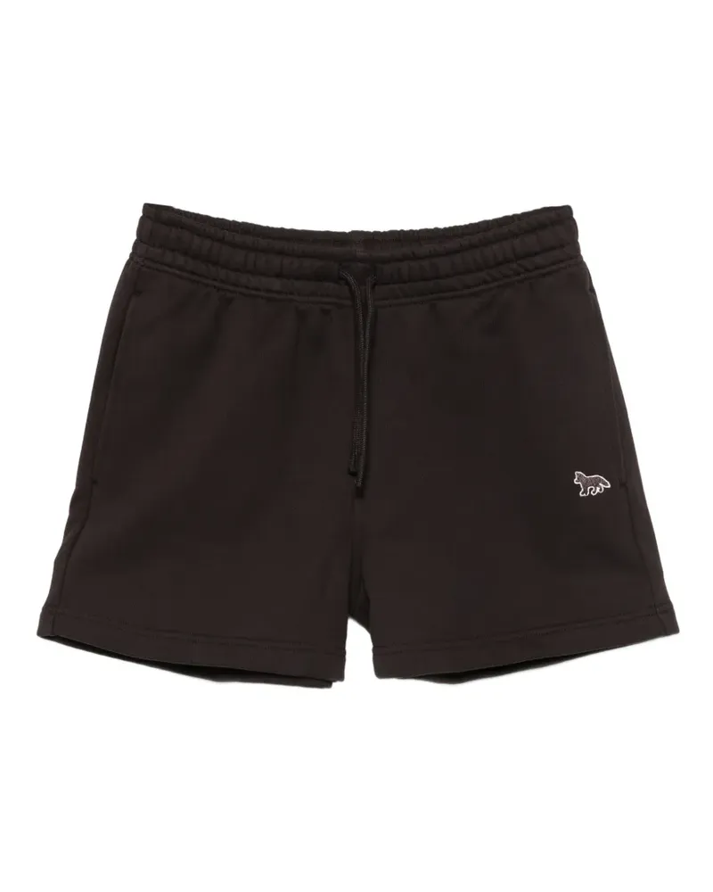 Kitsuné Kordelzug-Shorts mit Fuchsmotiv - Braun Braun